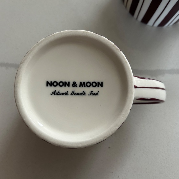 Coffee Cups in Cherry Lacquer by Noon & Moon Set of 2 - Picture 10 of 12